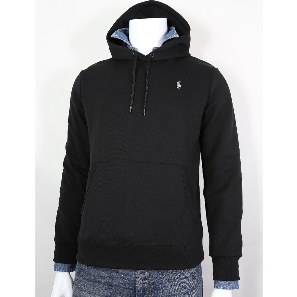 NWT Polo Ralph Lauren Men Pony CLSC Pullover Hoodie Sweatshirt Black MSRP $138